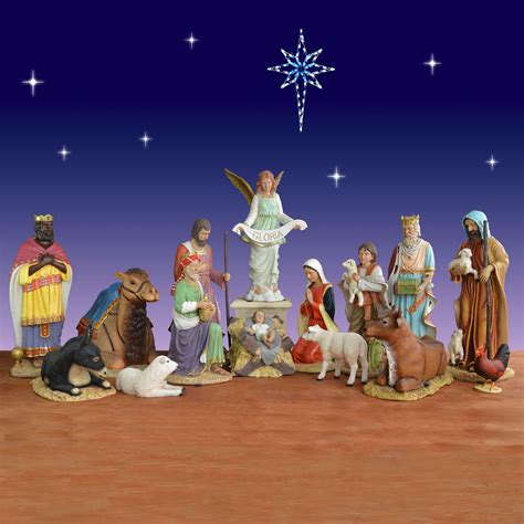 small outdoor nativity|15 piece outdoor nativity scene.